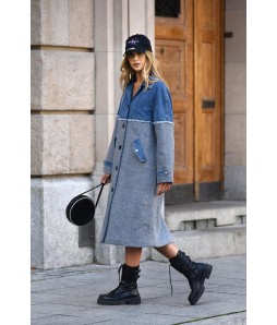  Дамско палто TRENDY в сиво