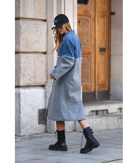  Дамско палто TRENDY в сиво