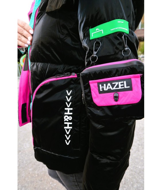  Дамско късо яке HAZEL в черно