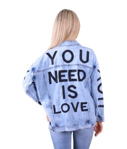 Дамско дънково яке YOU NEED IS LOVE