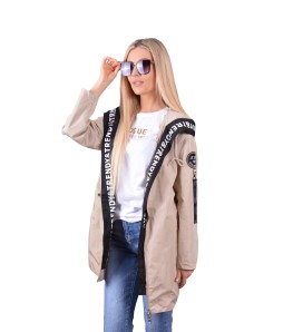 Дамско яке от шушляк TRENDY  в бежов цвят